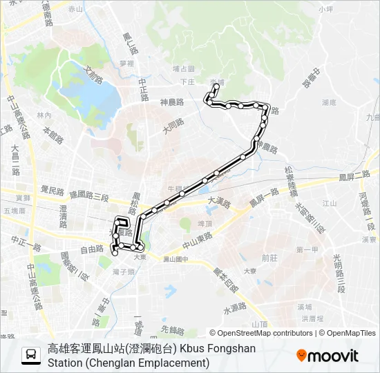 23(部分延駛文山高中)公車式小黃 Bus Line Map