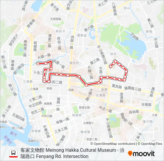 巴士紅28的線路圖