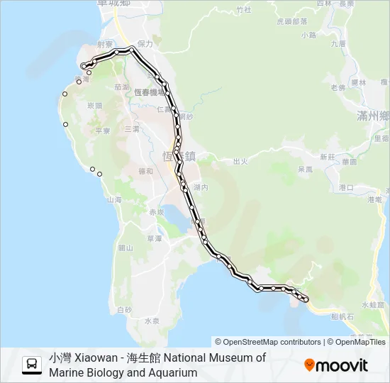 巴士101的線路圖