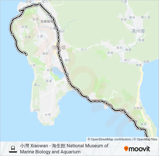 巴士101的線路圖