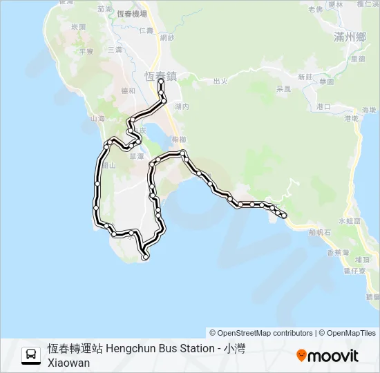 巴士102的線路圖