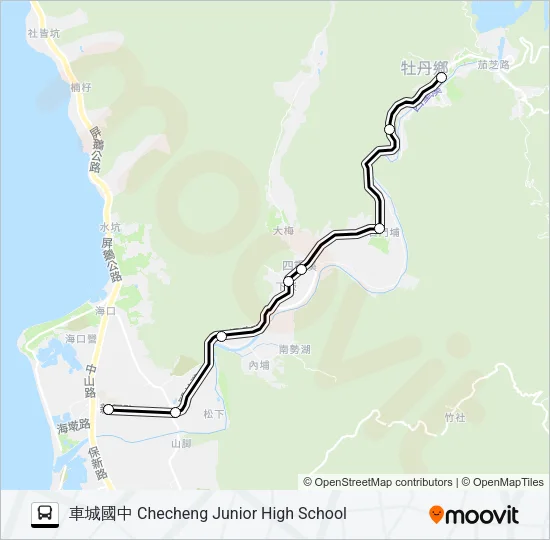 巴士301的線路圖