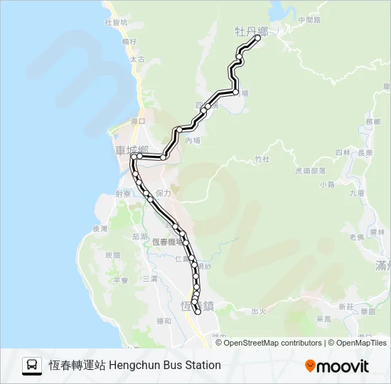 巴士301的線路圖