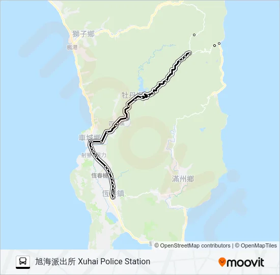巴士302的線路圖