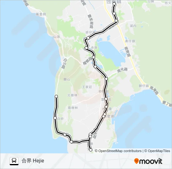 305 Bus Line Map