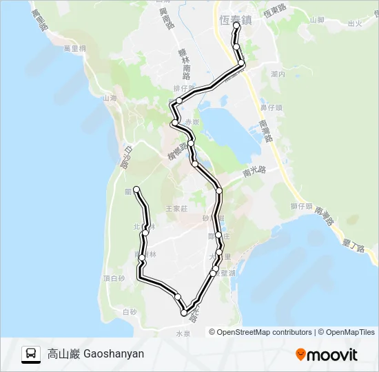 306 Bus Line Map