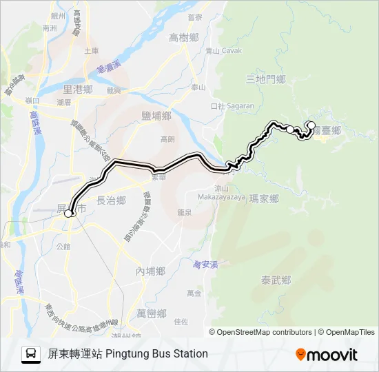 巴士508的線路圖