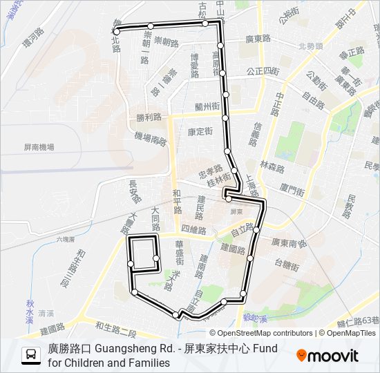 515 bus Line Map