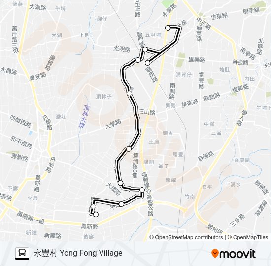 517 bus Line Map