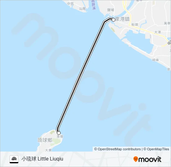 渡輪泰富的線路圖
