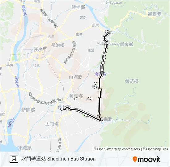 巴士605的線路圖