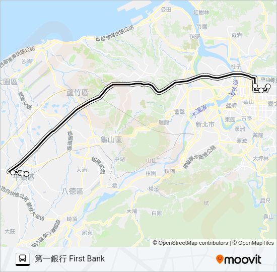 巴士9025的線路圖