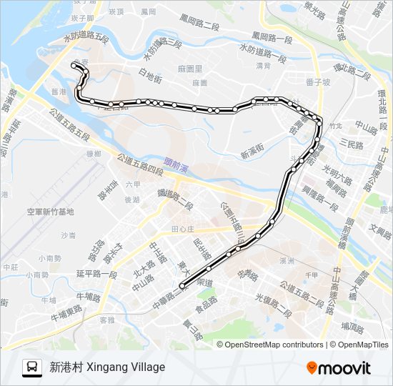 巴士5601的線路圖