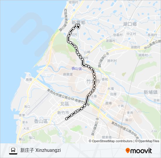 巴士5605的線路圖