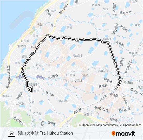 巴士5611的線路圖
