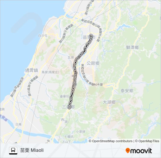 巴士5664的線路圖