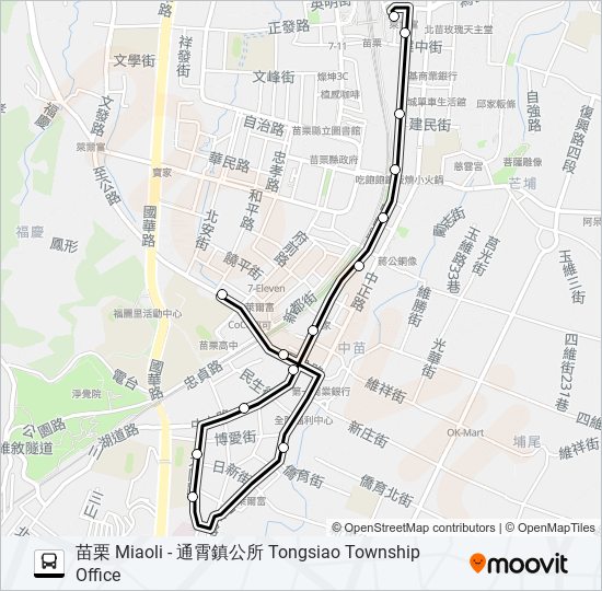 巴士5668的線路圖