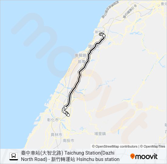 巴士9010的線路圖