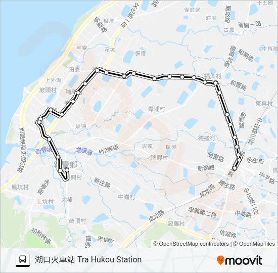 5611A Bus Line Map