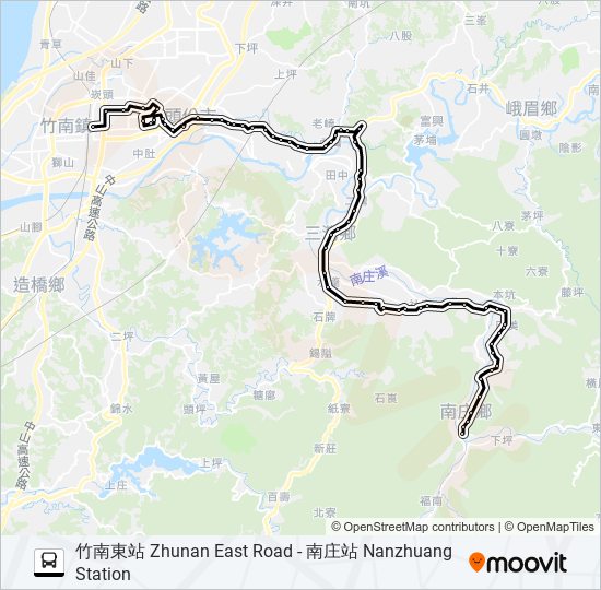 5804 bus Line Map