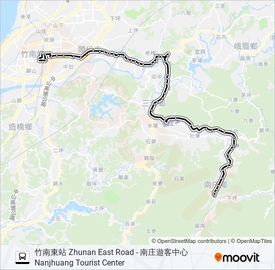 巴士5805的線路圖