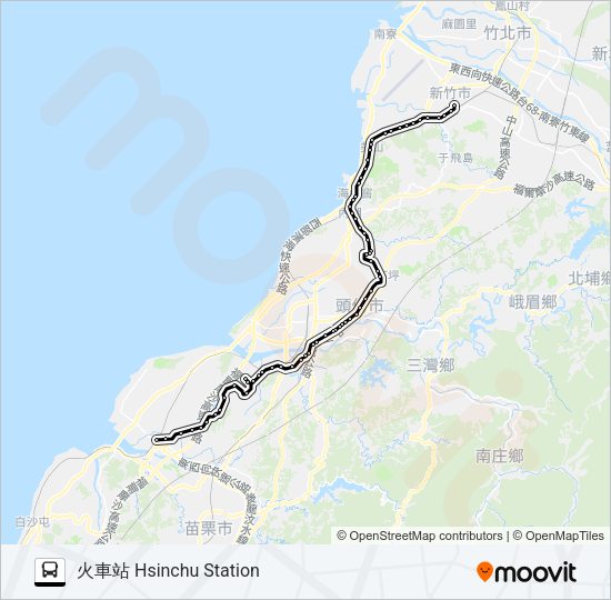 巴士5807的線路圖