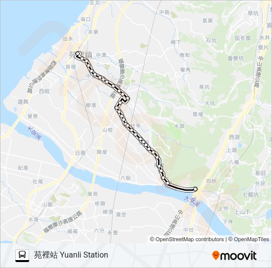 巴士5818的線路圖