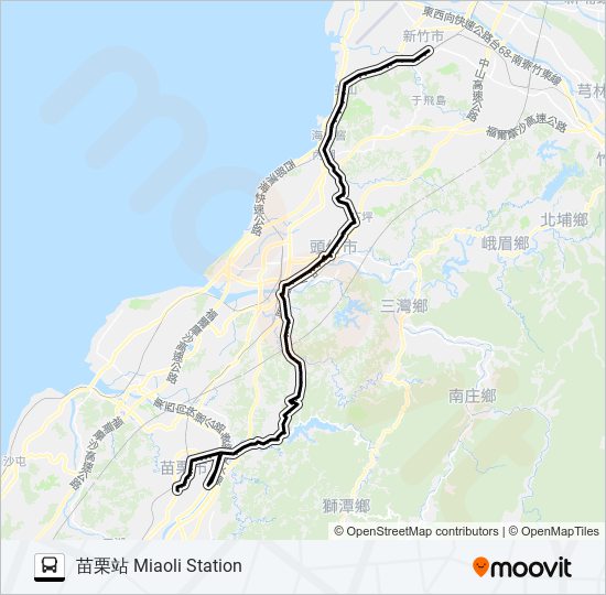 5801A bus Line Map
