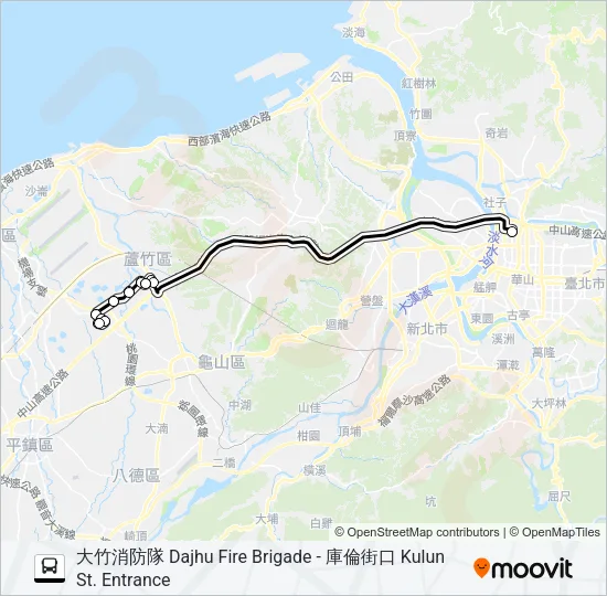 巴士0968的線路圖
