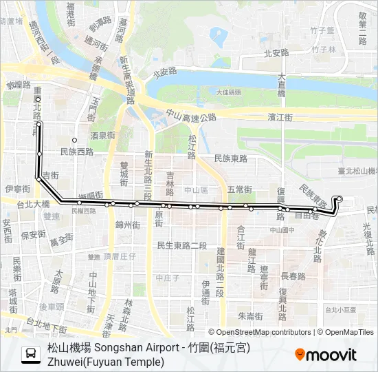巴士5250的線路圖