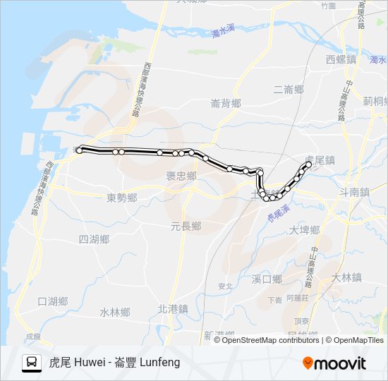 巴士7108的線路圖