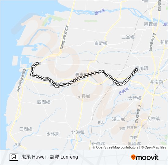 巴士7109的線路圖