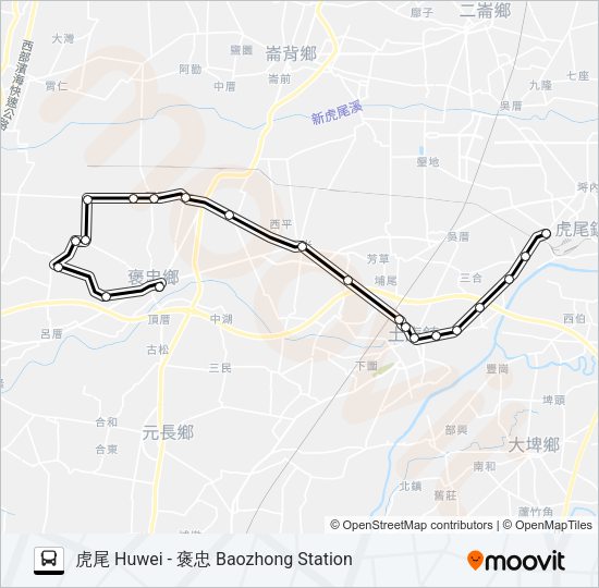 巴士7110的線路圖