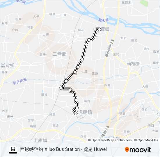 巴士7117的線路圖