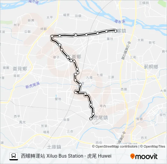 7118 Bus Line Map