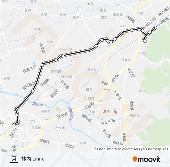 巴士7128的線路圖
