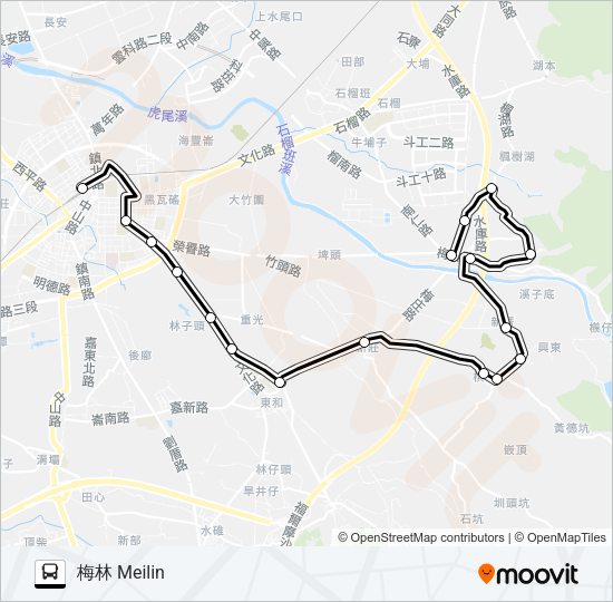 巴士7131的線路圖