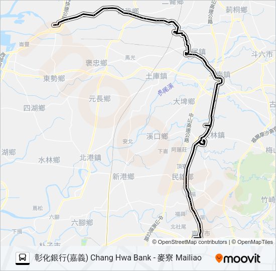 巴士7701的線路圖