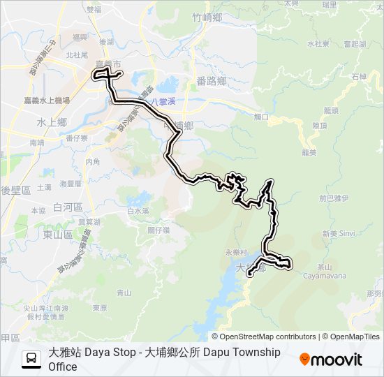 7301 bus Line Map