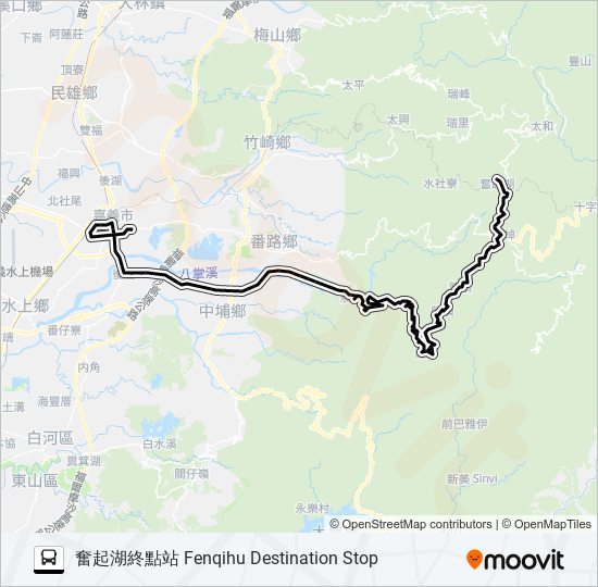 7302 bus Line Map