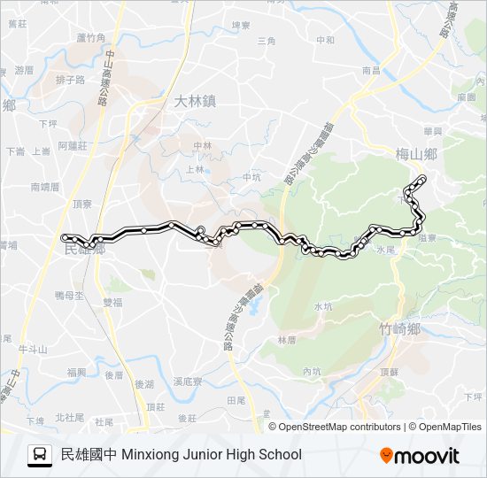 巴士7306的線路圖