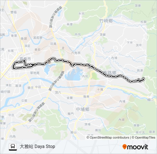 巴士7308的線路圖