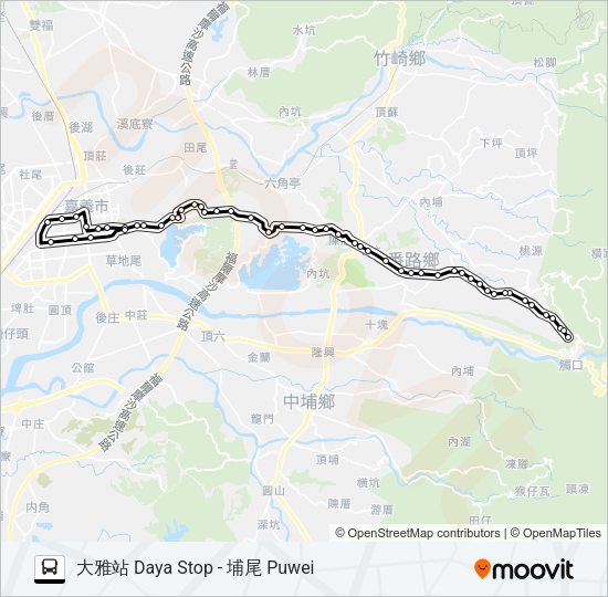巴士7311的線路圖