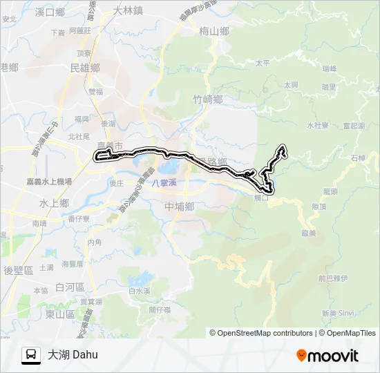 巴士7317的線路圖