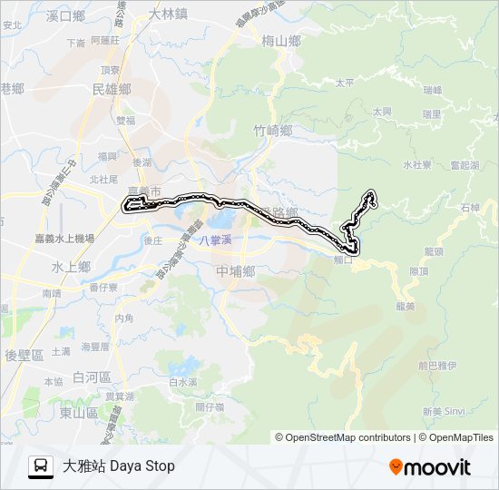 巴士7318的線路圖