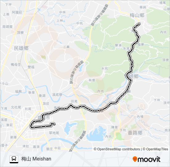 巴士7323的線路圖