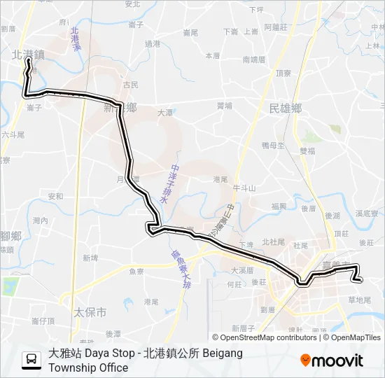 巴士7325的線路圖