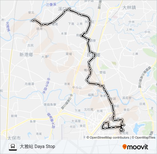 巴士7316A的線路圖
