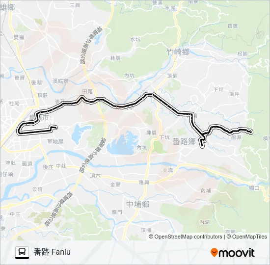 7319C Bus Line Map