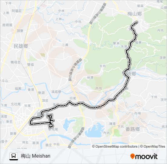 巴士7323C的線路圖